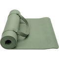Livura Non-Slip Yoga Mat Sage 6 mm With Carry Strap