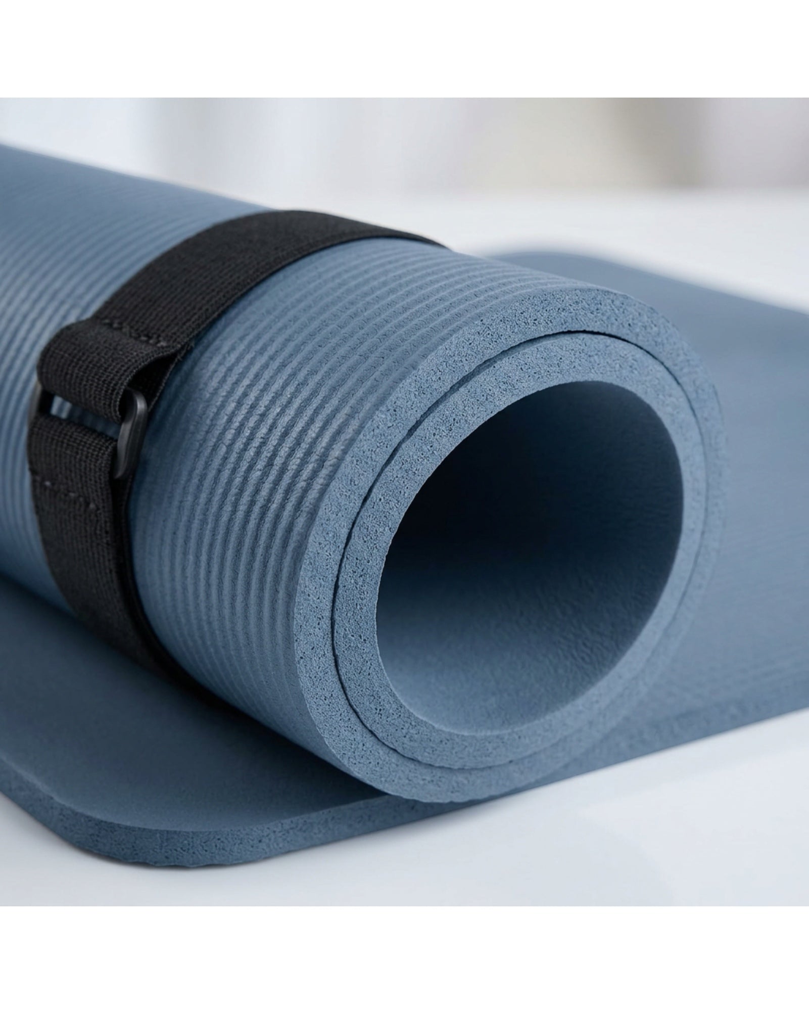 Livura Textured Exercise Yoga Mat Slate 8 mm With Strap
