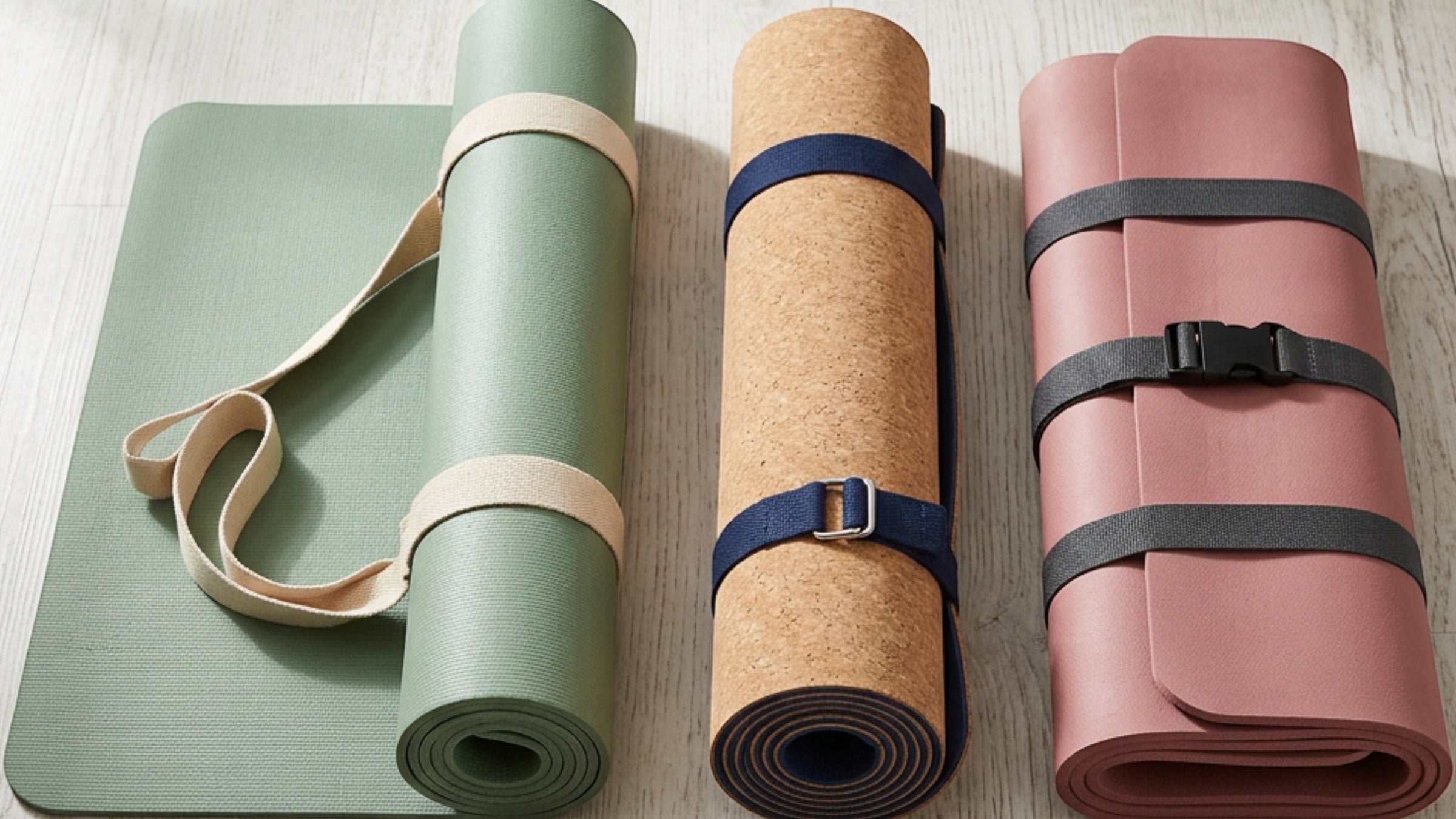 Livura Non-Slip Yoga Mats with Carry Straps